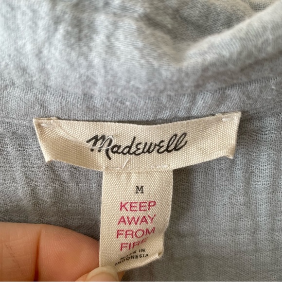 MADEWELL Lightspun Oversized Pajama Top (Top Only) - Picture 4 of 6